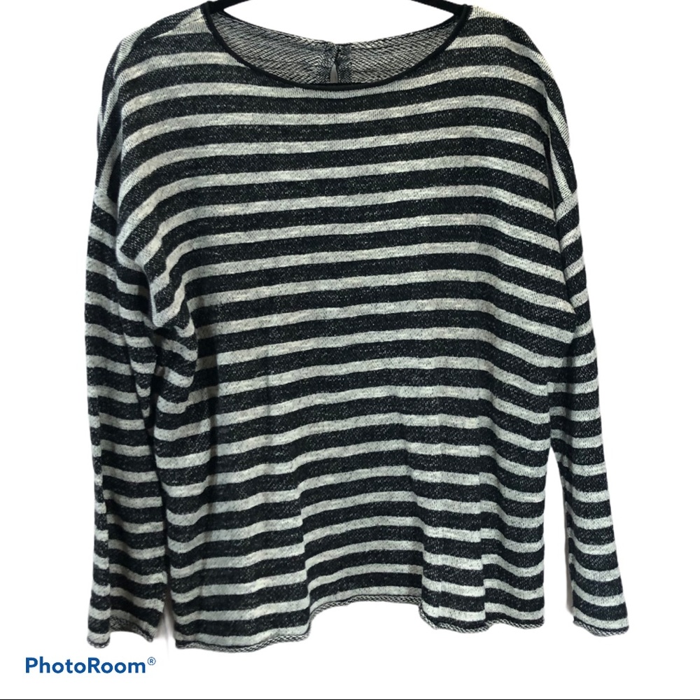 Eileen Fisher Reversible Striped Top